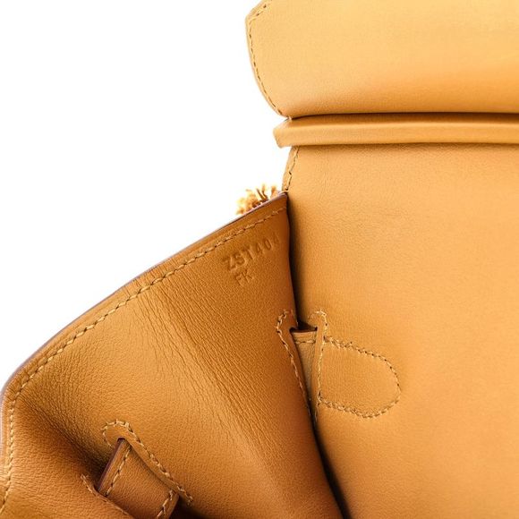 Hermes Fray Fray Birkin Bag Toile and Swift 35 Neutral - Picture 8 of 8